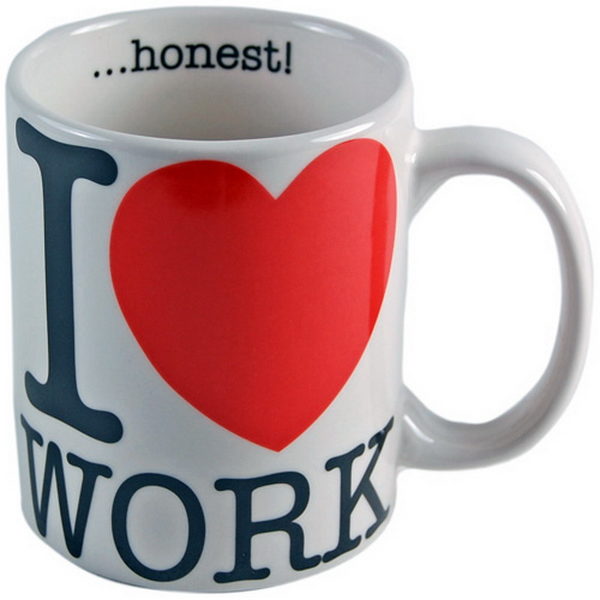 mugg för dig som älskar jobbet - i love work